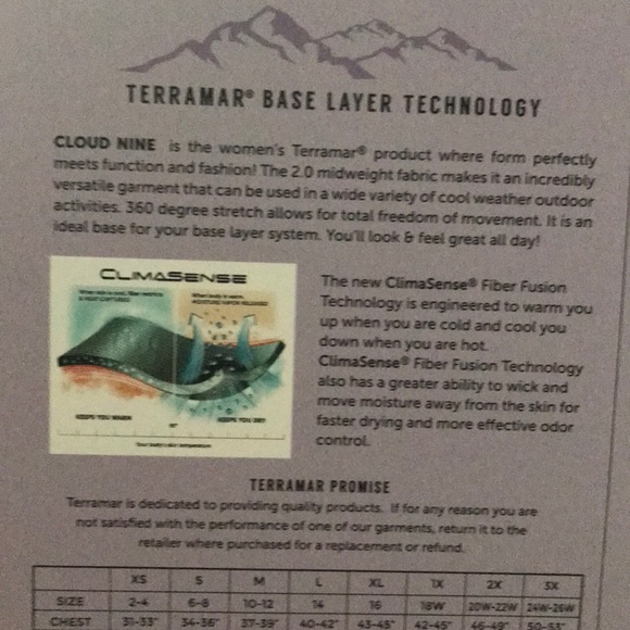 Terramar Women’s 2.5 Cloud Nine Extreme L NWT Blue - Picture 5 of 8